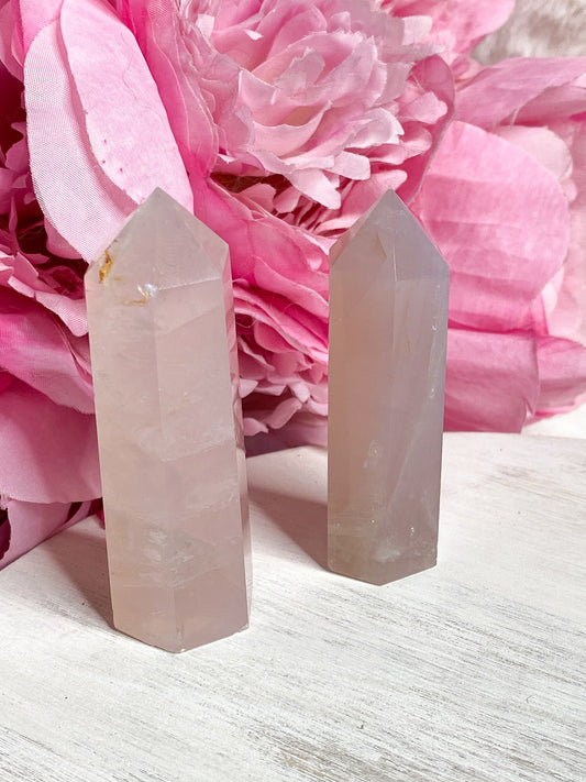 Blue Rose Quartz Tower - You Choose