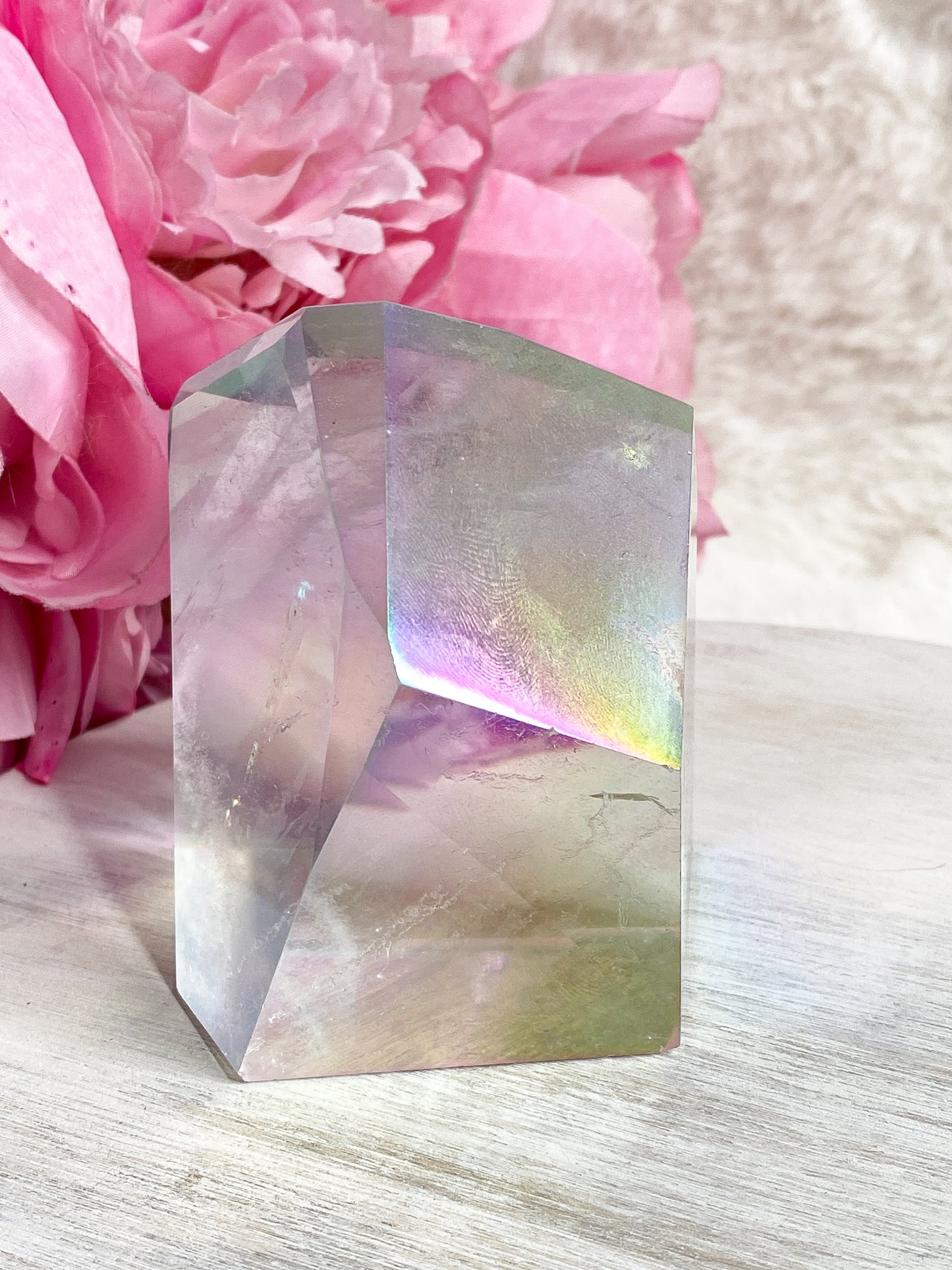 Aura Clear Quartz Freeform