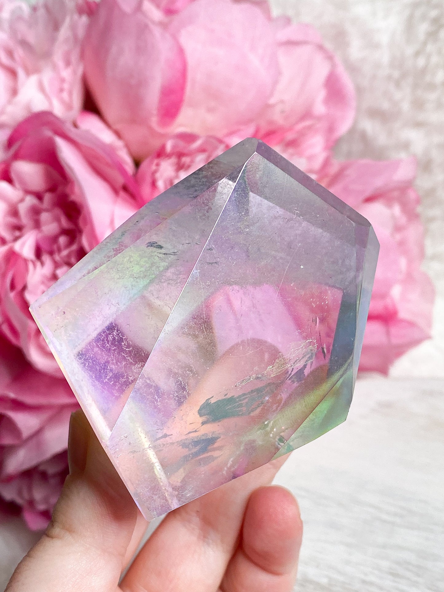 Aura Clear Quartz Freeform