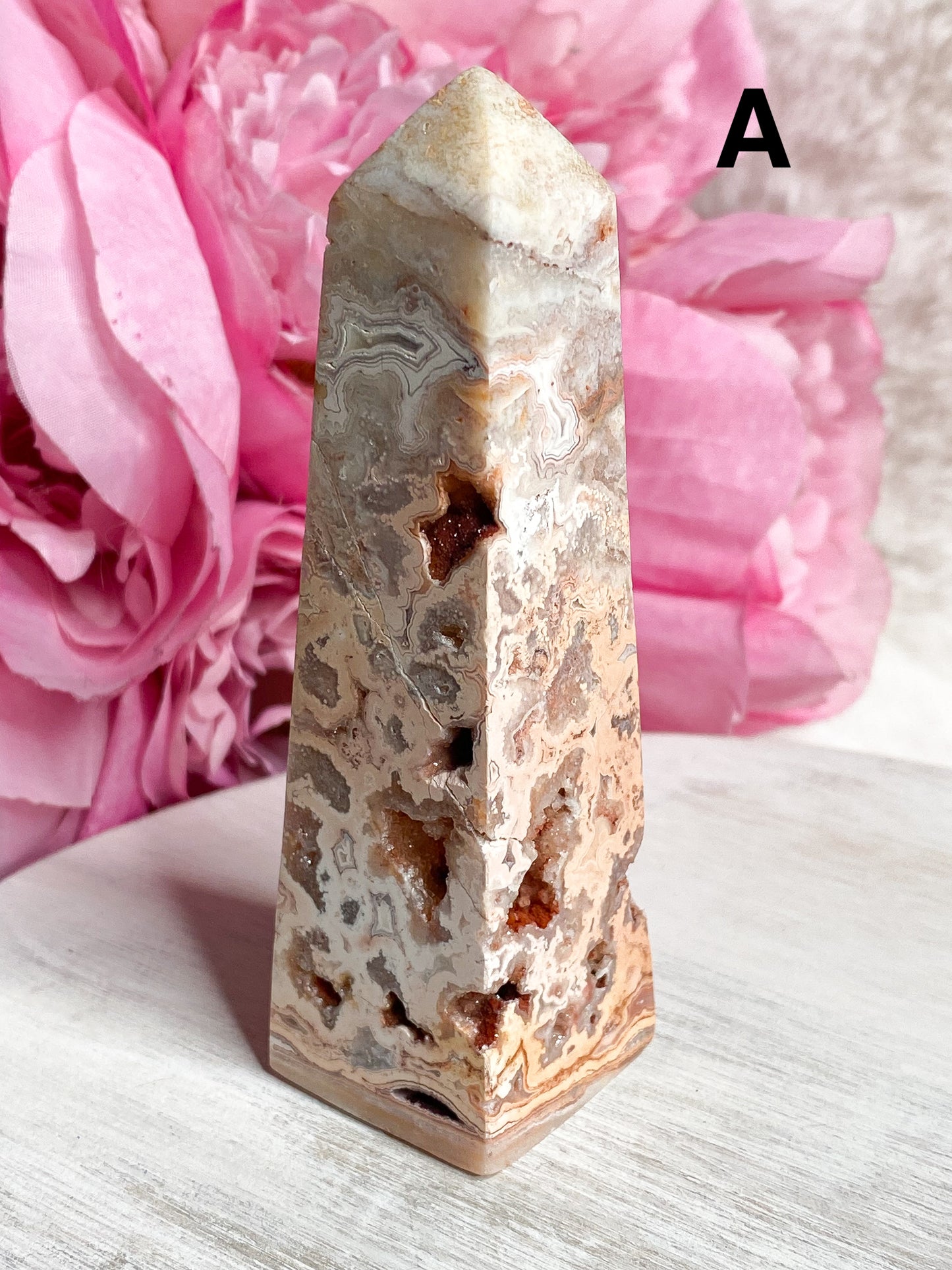 Pink Crazy Lace Agate Tower - You Choose