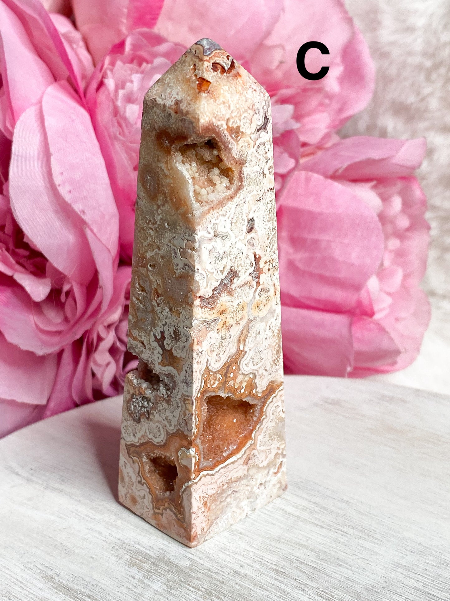 Pink Crazy Lace Agate Tower - You Choose