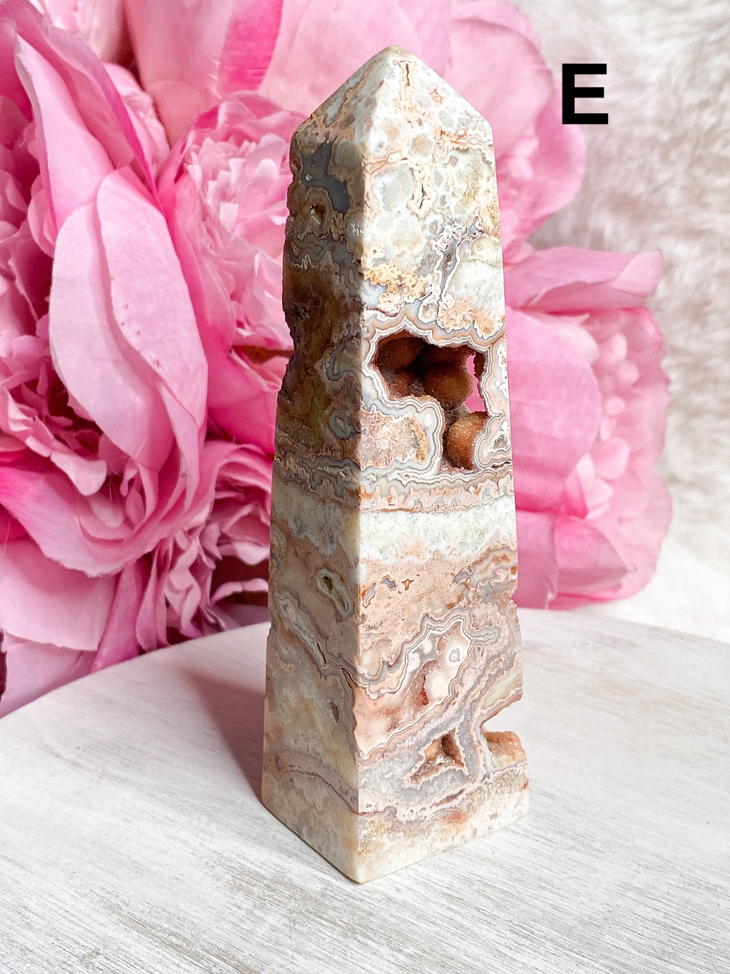 Pink Crazy Lace Agate Tower - You Choose