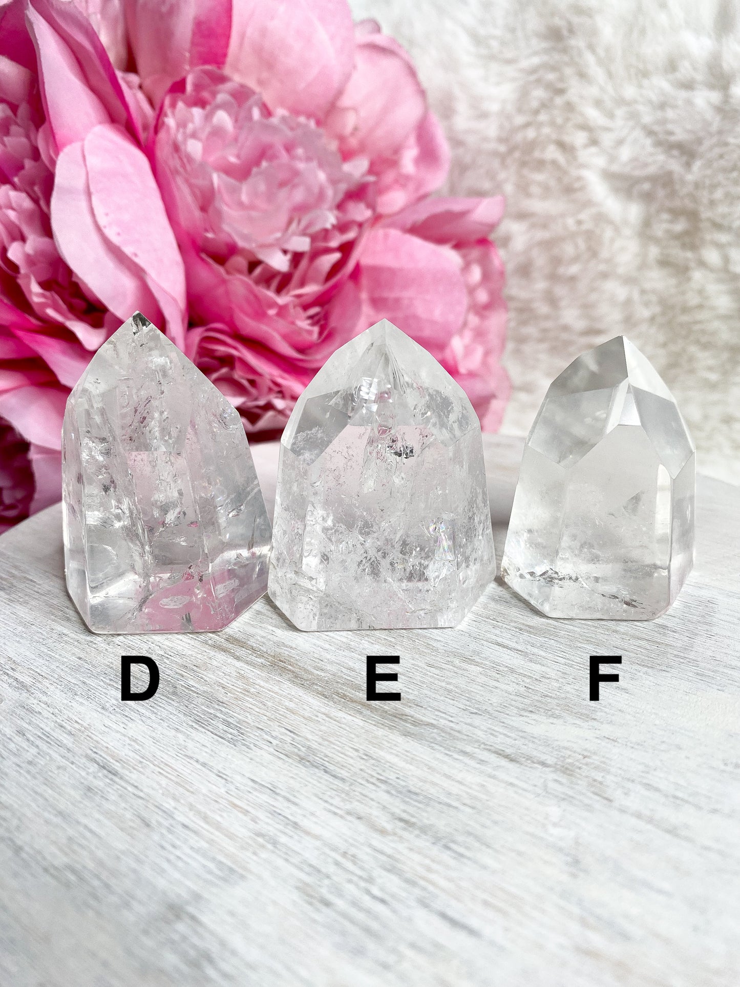 Clear Quartz Tower - You Choose