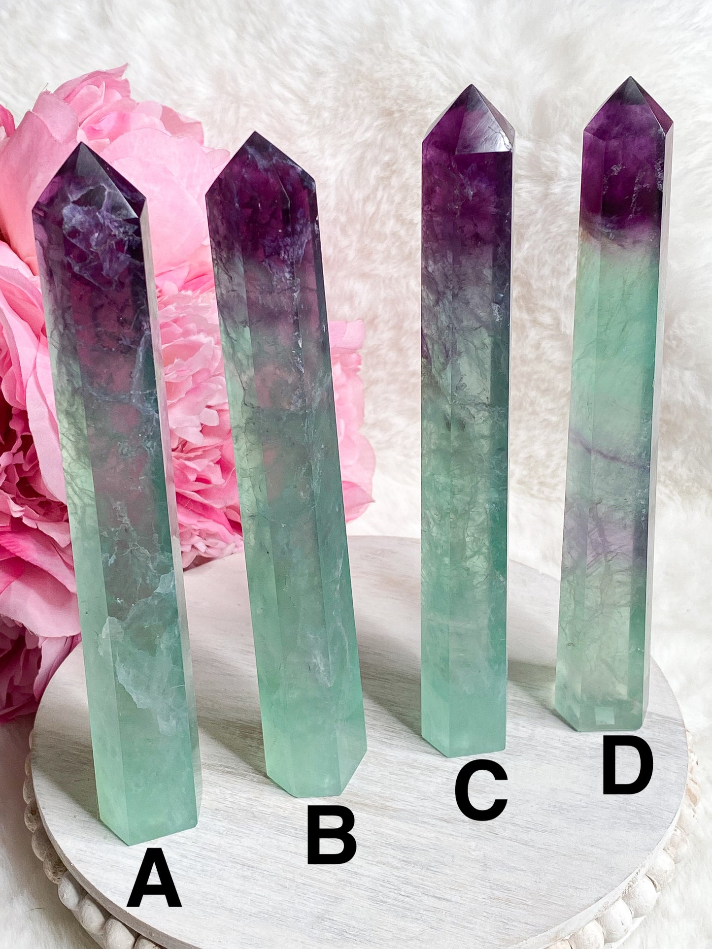 Watermelon Fluorite Tower - You Choose