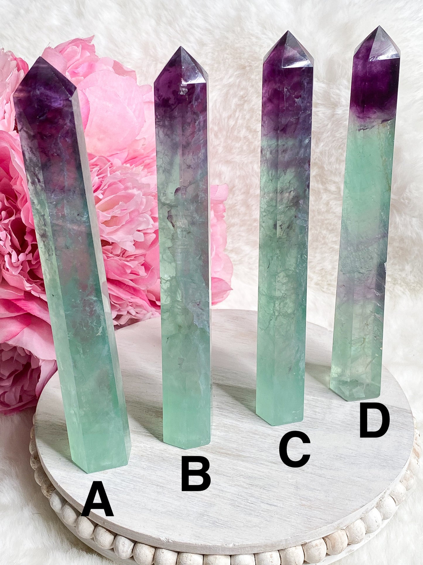 Watermelon Fluorite Tower - You Choose