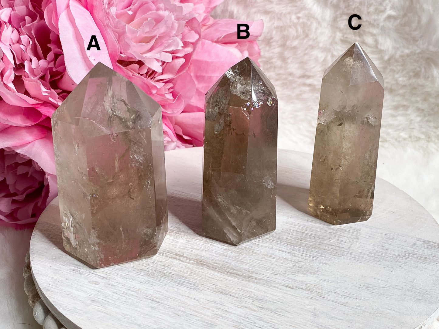 Smoky Quartz Tower - You Choose