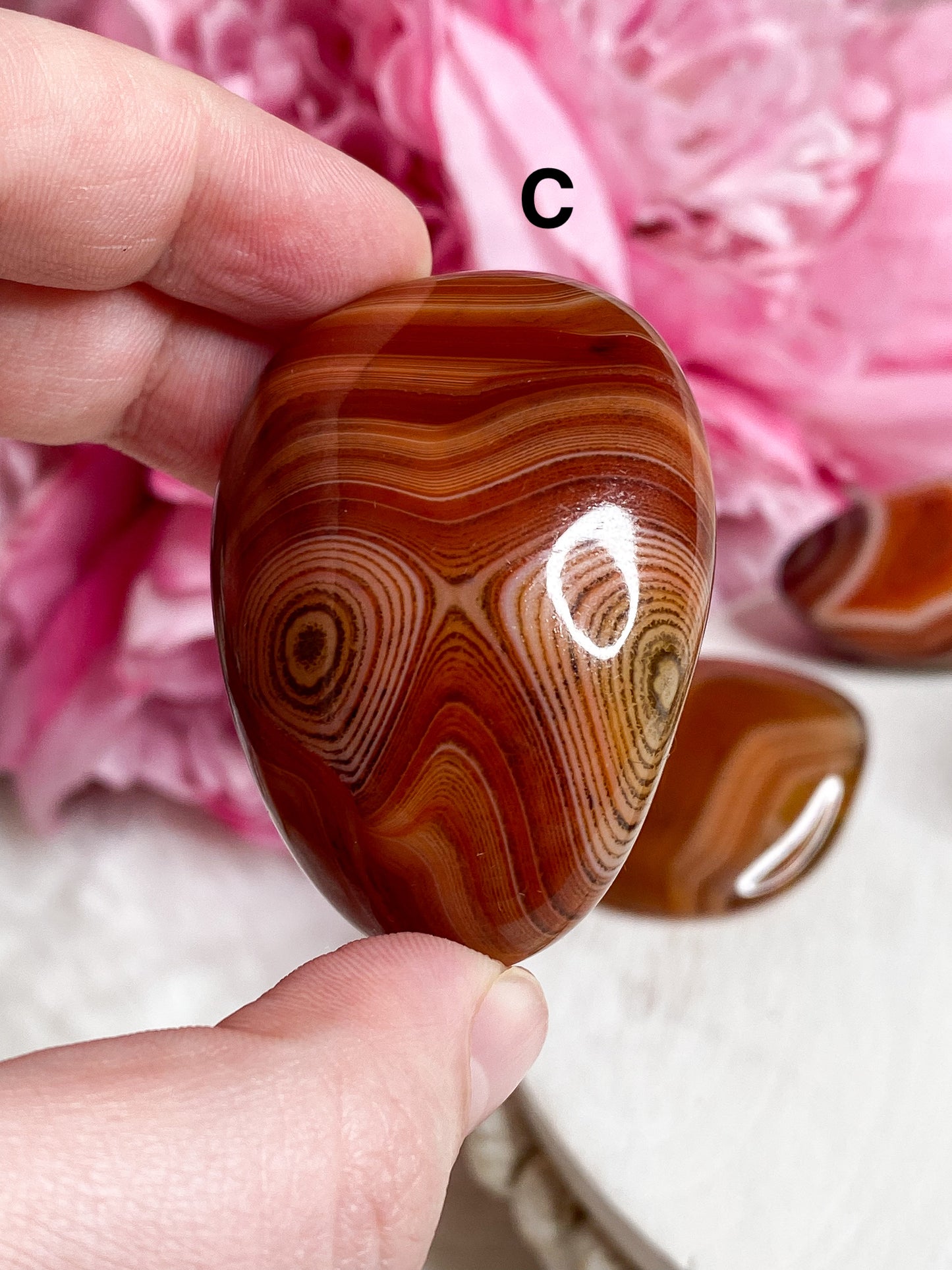 Sardonyx Palm Stone - You Choose