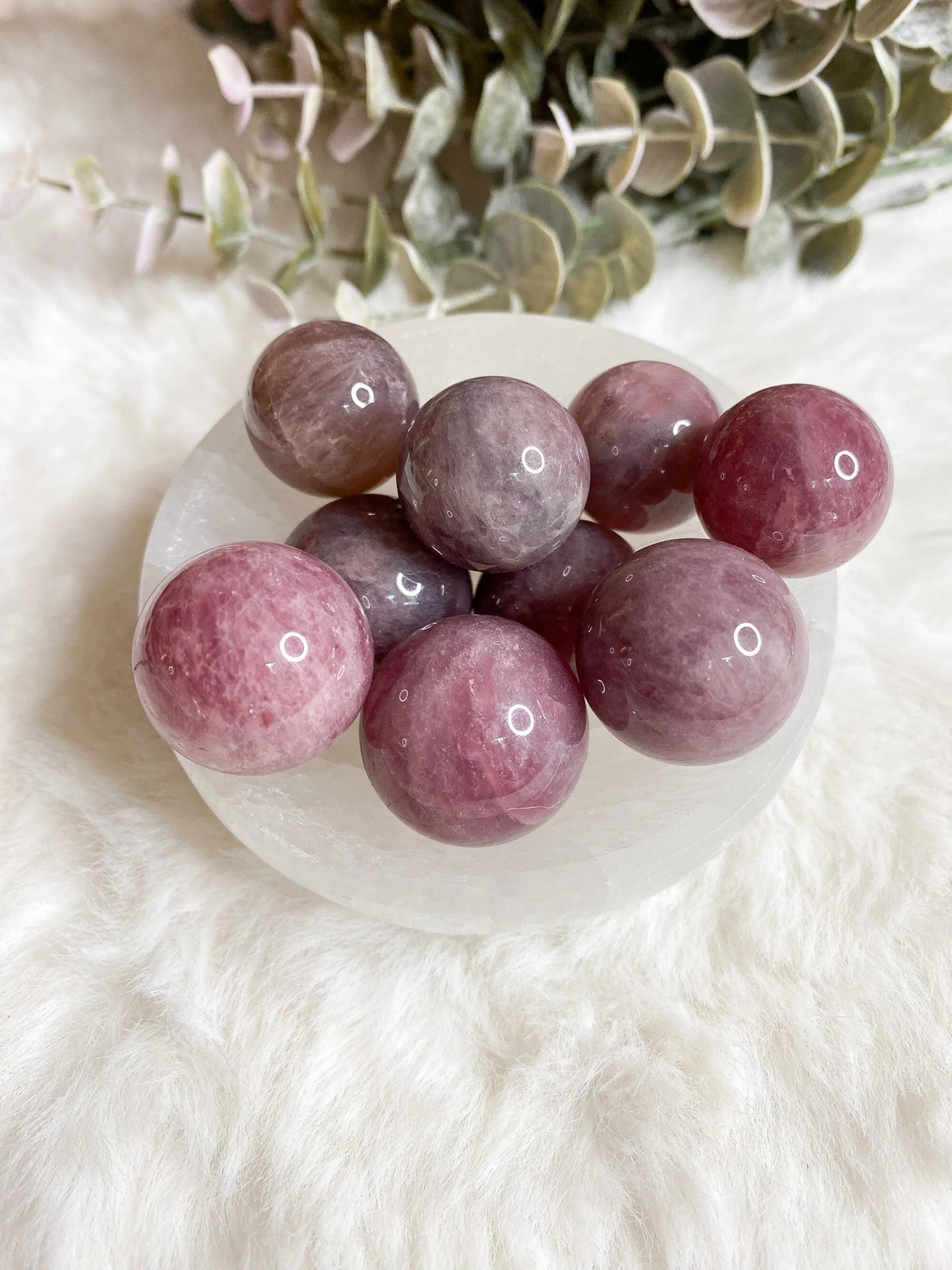 Star Lavender Rose Quartz Mini Sphere