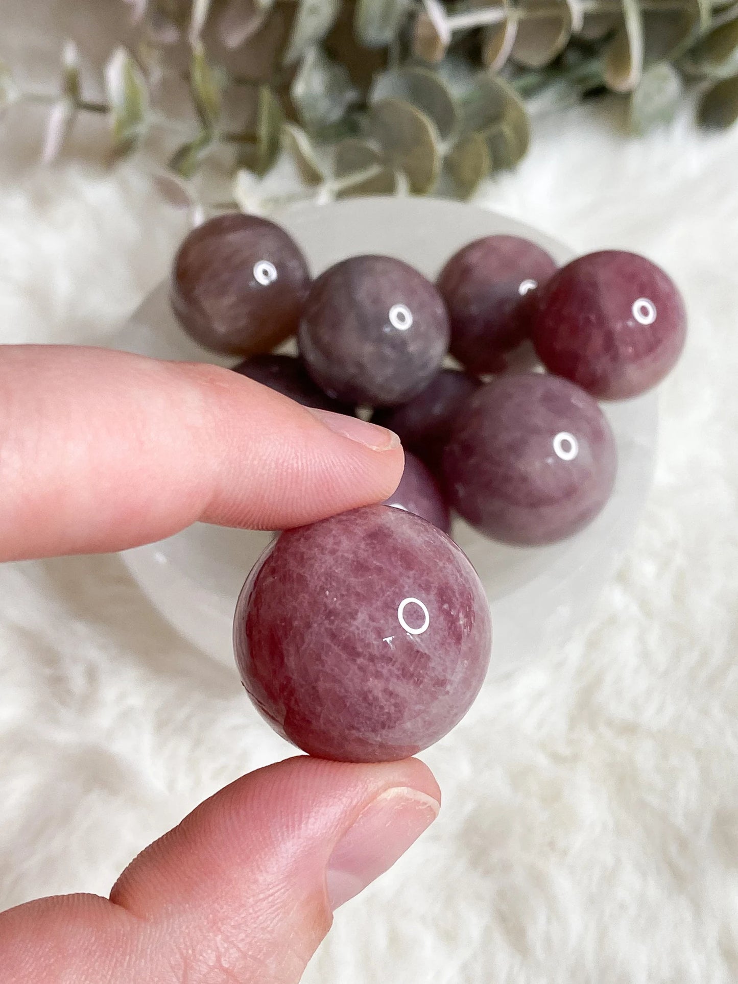 Star Lavender Rose Quartz Mini Sphere