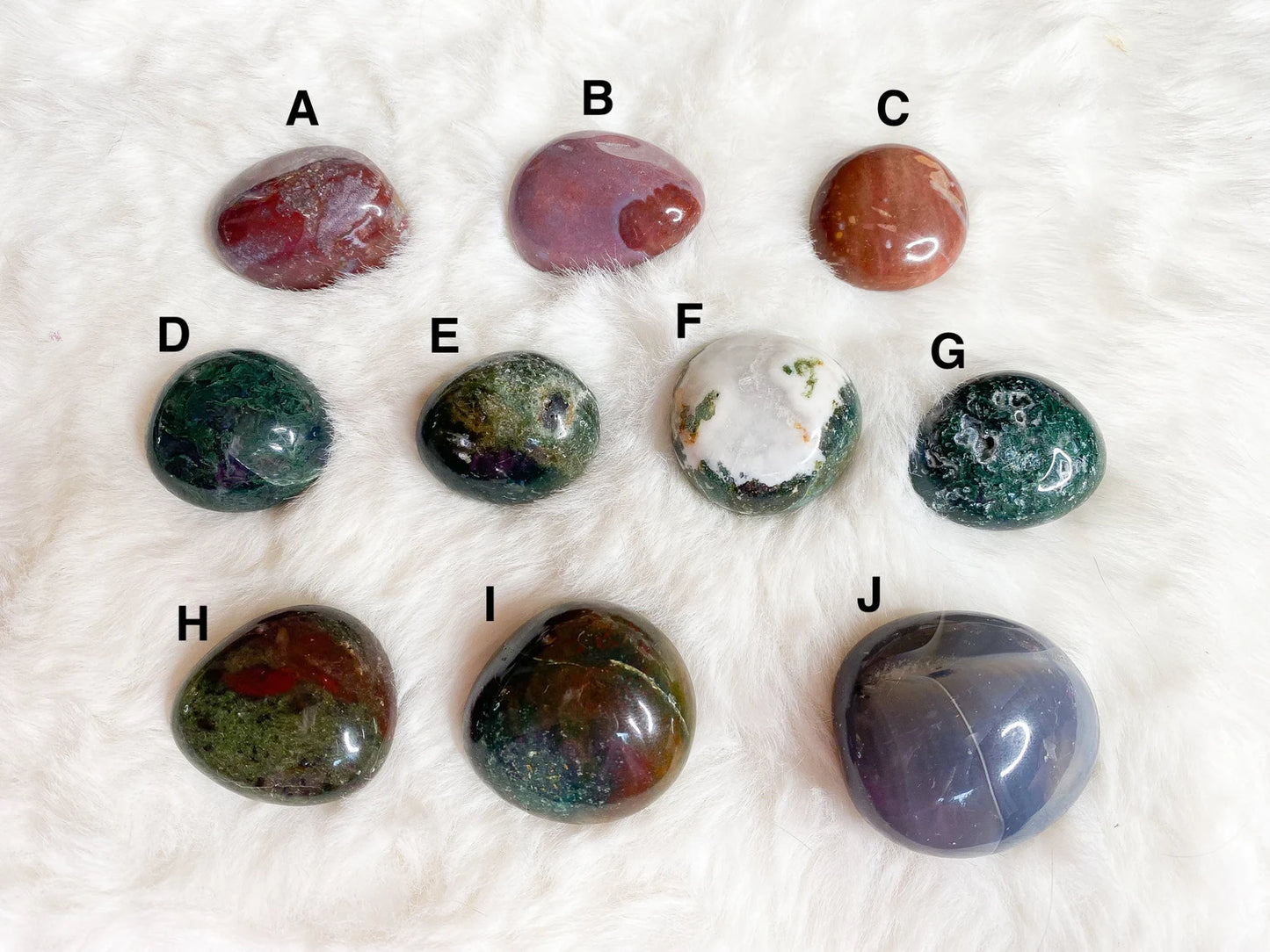 Moss Agate Ocean Jasper Mix Tumbles You Pick