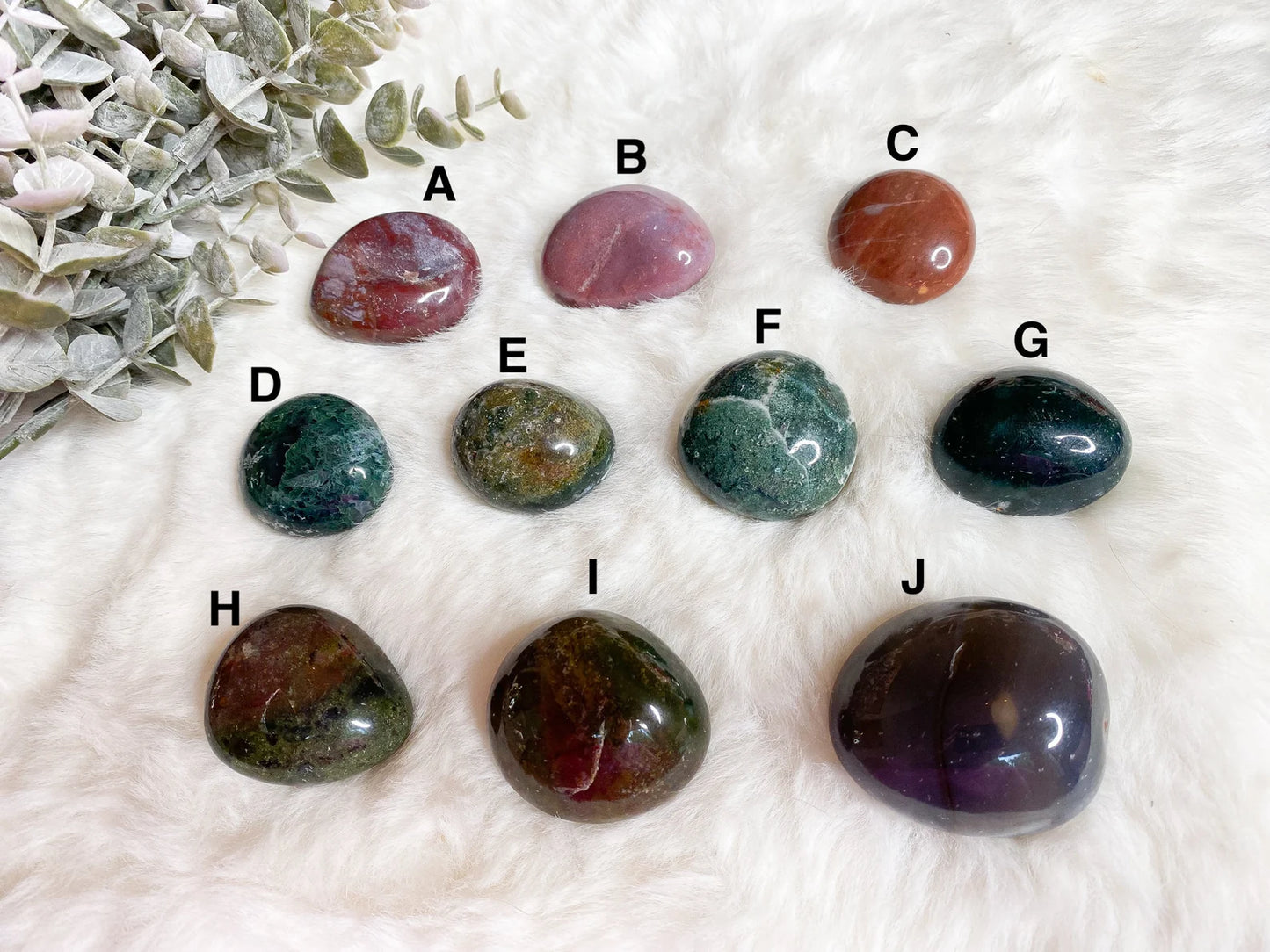 Moss Agate Ocean Jasper Mix Tumbles You Pick